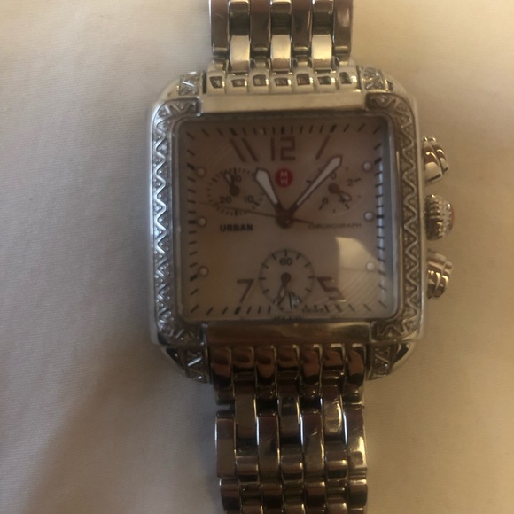 Michele watch “URBAN with diamonds” ladies watch - Picture 3 of 5